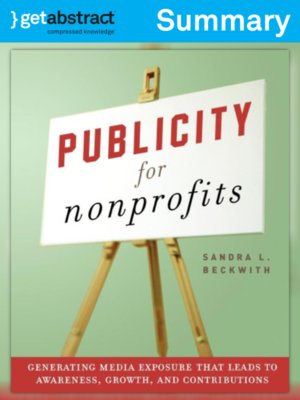 cover image of Publicity for Nonprofits (Summary)